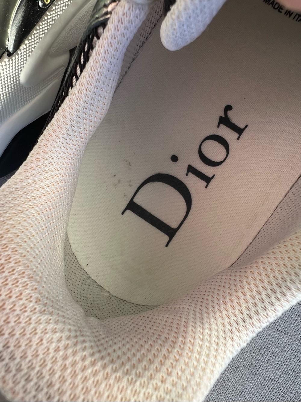 Dior B22 silver sneakers - Picture 8 of 10